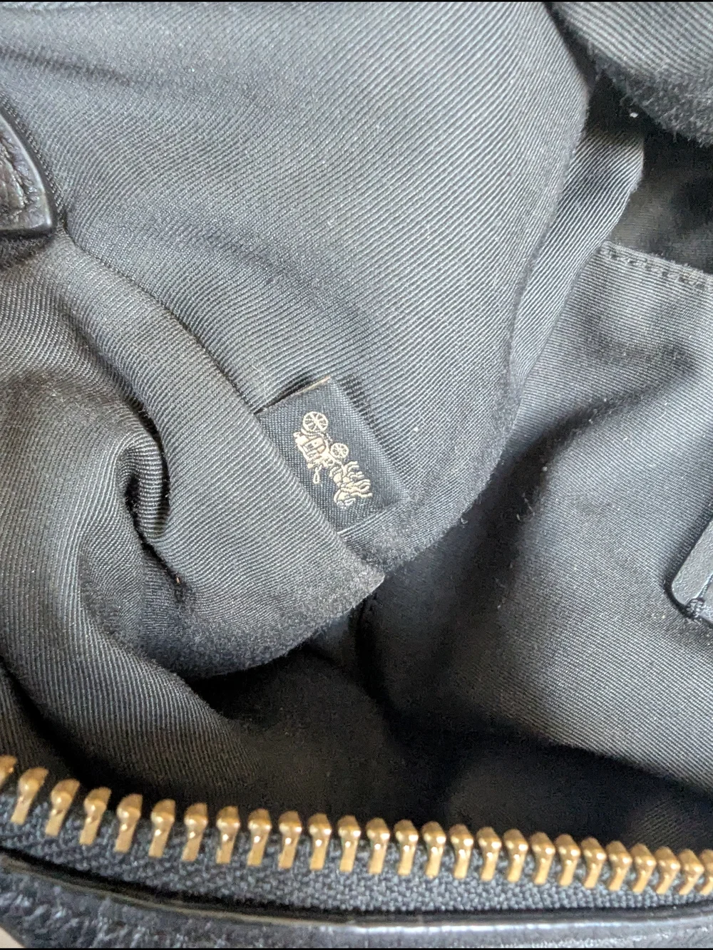 Coach Black Leather Hobo Bag
